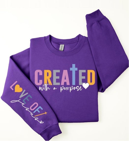 Created With a Purpose Fleece Sweatshirts