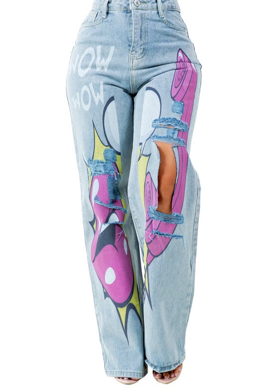 WOMEN FASHION DENIM PANTS