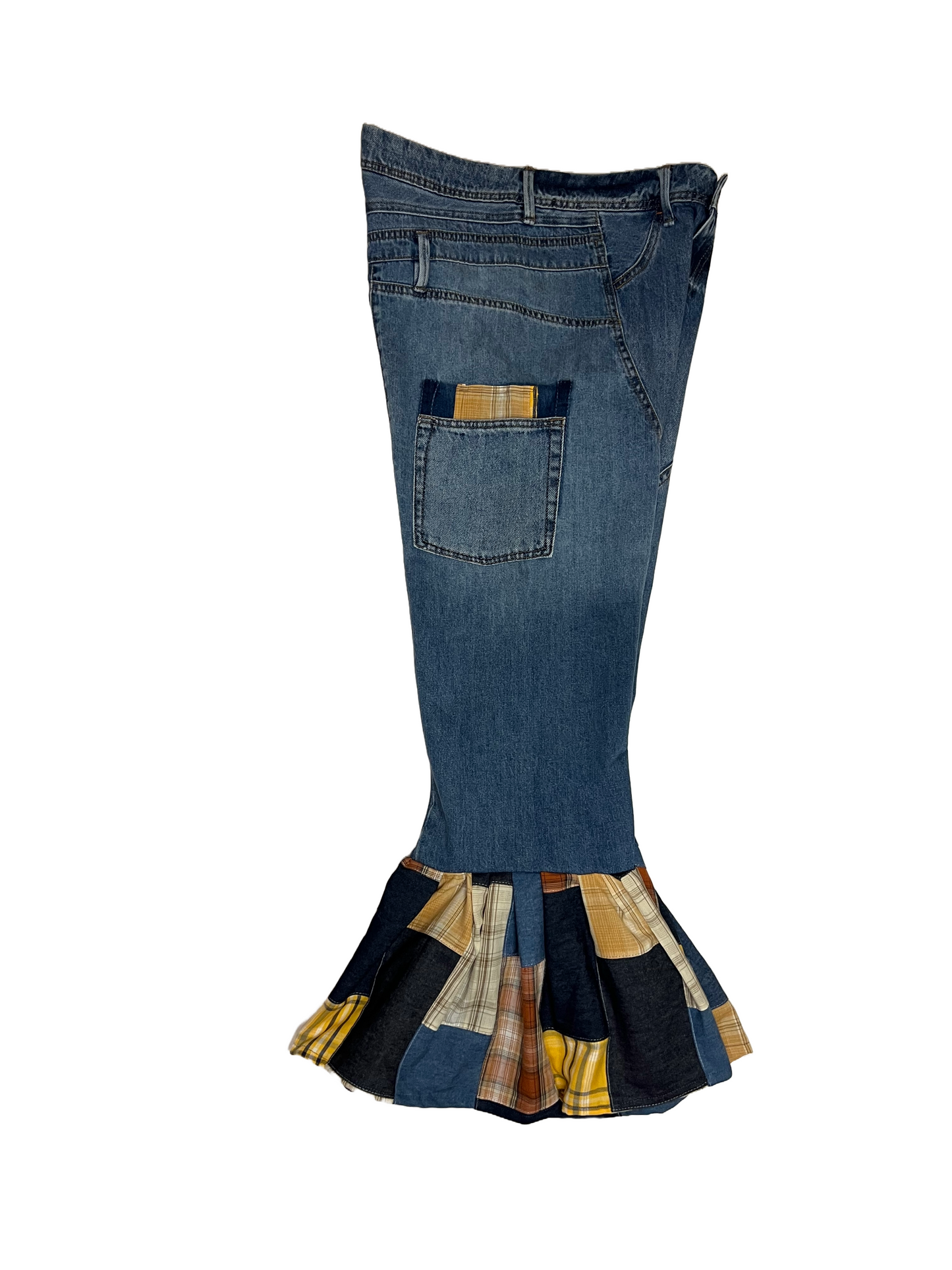 Bell Bottom Patch Pants